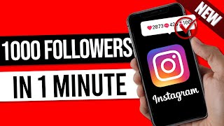 How To Get 1000 REAL Followers on Instagram in 1 Minute 2024 Update [upl. by Yrellih]