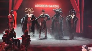 Andrés Sardá abre la pasarela de Madrid evocando al cabaret [upl. by Mchale]