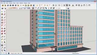 Sketchup Building Design Tutorial [upl. by Metzger128]