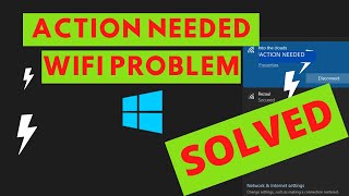 Action Needed Wifi Connection Problem In Windows 10 Solution [upl. by Nivad784]