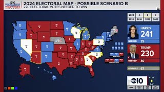 Presidential Election 2024 Electoral Map Latest — 6 pm Update [upl. by Kauffman751]