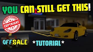 TUTORIAL How To Get An OFFSALE CAR  Greenville Roblox [upl. by Aihsaei]