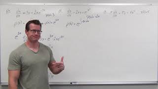 Solving Linear Differential Equations with an Integrating Factor Differential Equations 16 [upl. by Amarillis]