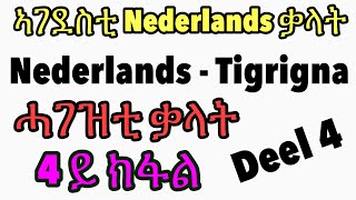 Nederlands  Tigrigna  belangrijke woorden  deel 4 ሓኤ48 [upl. by Aicxela956]