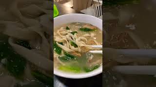 Ban Mian Soup Noodles shortvideo lunch noodles noodlessoup food [upl. by Saum]