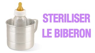 Stériliser le biberon de bébé [upl. by Mosnar]