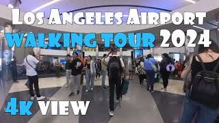 Los Angeles Airport Walking Tour 2024 [upl. by Neva]