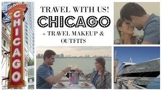 TRAVEL WITH US CHICAGO  TRAVEL MAKEUP amp OUTFITS  Blair Fowler [upl. by Sillihp552]