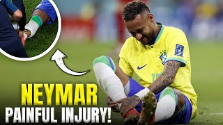 Brazils Nightmare Neymars Shocking Injury [upl. by Neeluj]