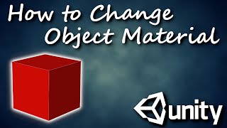 Unity How to Change Object Material by Script C [upl. by Jami]