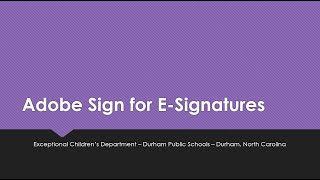 Adobe Sign for Multiple Signatures [upl. by Handy]