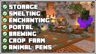 Minecraft Ultimate Cave Base Tutorial How To Build [upl. by Yerhcaz491]