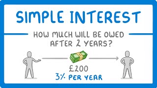 GCSE Maths  How to Calculate Simple Interest 95 [upl. by Claudette830]