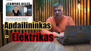 Kas nutinka kai apdailininkas lenda prie elektros Eltis LT [upl. by Eilujna293]