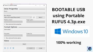 How make Your USB bootable using RUFUS 100 working [upl. by Pufahl]