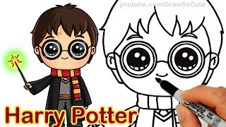 How to Draw Harry Potter Easy Chibi [upl. by Epoh]