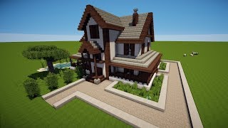 MINECRAFT FAMILIENHAUS bauen TUTORIAL HAUS 90 [upl. by Harbed]