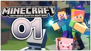 MINECRAFT SWITCH EDITION Part 1 CRAFTEN für ZUHAUSE amp UNTERWEGS [upl. by Shedd]