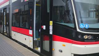 Poland Gdansk tram 4 ride from Piastowska to Helska [upl. by Aisital73]