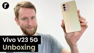 Vivo V23 5G Unboxing and HandsOn [upl. by Ojeitak]