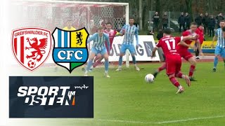 Chemnitzer FC hält Spitzenreiter Greifswald stand [upl. by Trammel]