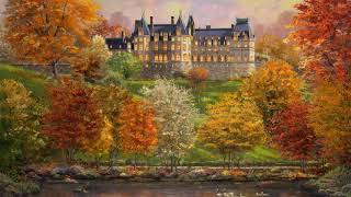 Thomas Kinkade Art for Your TV NO MUSIC 8 Hours Long Autumn In Baltimore [upl. by Uehttam618]