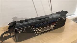 Panasonic RX FM14 Radio Cassette Recorder [upl. by Aihsetel]