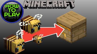 How To Get Bees Into Your Beehive in Minecraft [upl. by Karlee102]