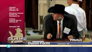 Dustin Focht  2013 World Livestock Auctioneer Champion [upl. by Sherourd]