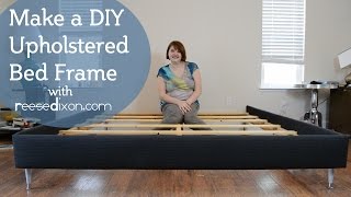 How to build a DIY upholstered bedframe [upl. by Undine771]