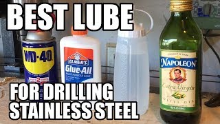 Best Lube for Drilling Stainless Steel [upl. by Nnylak]