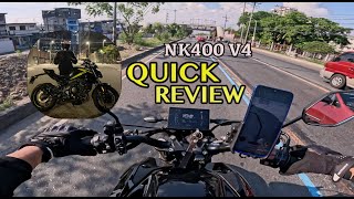 CF MOTO NK400 V4 I Quick Review [upl. by Isyad]