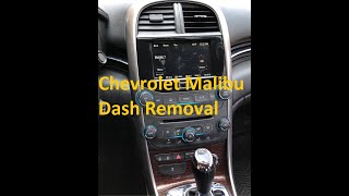 Chevrolet Malibu Dash Removal [upl. by Aikahs]