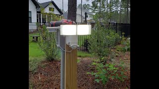 Installing Defiant 2 Head Solar Motion LED Flood Light [upl. by Lokkin468]