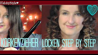 Korkenzieher Locken StepbyStep [upl. by Nwahsem472]