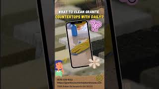 WHAT TO CLEAN GRANITE COUNTERTOP DAILY [upl. by Inglebert]