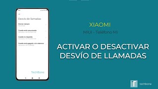 Desvío de llamadas  Xiaomi Teléfono Mi [upl. by Iover]