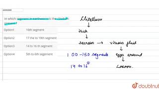 In which segment in earthworm is the clitellum present   11  ANIMAL KINGDOM  BIOLOGY  PRAD [upl. by Eimoan]