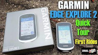 GARMIN EDGE EXPLORE 2 Quick Tour amp First Rides  Less  with a focus on Navigation [upl. by Saval]