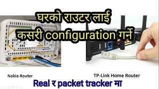 घर को router लाई कसरी configuration गर्ने [upl. by Rese819]