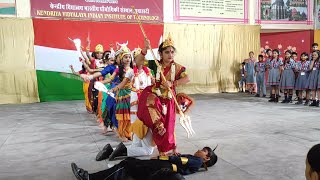 Navratri Dance Performance by Class 4A  KV IIT Guwahati [upl. by Roscoe]