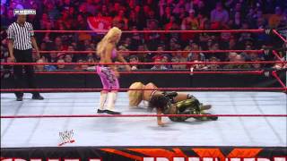 Natalya vs Eve vs Michelle McCool vs Layla  Fatal 4Way Divas Championship Match Royal Rumble 2 [upl. by Annasus]