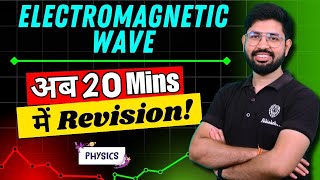 Electromagnetic Wave Revision in Oneshot  EM Wave in 25 minute  Chapter 8 Class 12 Physics [upl. by Geiss]