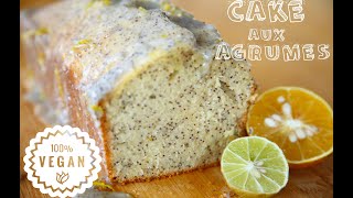 Cake aux agrumes et graines de pavots vegan [upl. by Ihn]