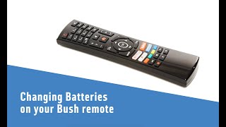 Changing Batteries on a Bush remote [upl. by Willette]