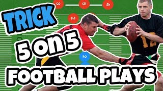 5 on 5 Flag Football Trick Plays [upl. by Aerdno]