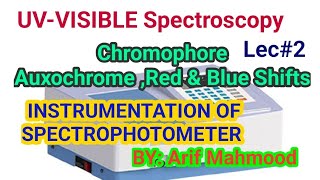 UVVisible Spectroscopy lec 2 Chromophore Auxochromes Red amp Blue Shifts INSTRUMENTATION [upl. by Capwell]