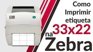 Como imprimir etiqueta 33x22 no Software Zebra Design 2 [upl. by Adallard]