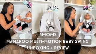 IS IT WORTH IT REVIEW  UNBOXING OF 4moms MAMAROO MULTI MOTION BABY SWING [upl. by Col]