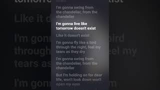 SIA Chandelier lyrics [upl. by Atirahc521]